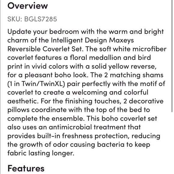 Maxeys Reversible Coverlet Set - Picture 11 of 14